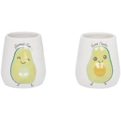 Gifi Mug duo avocat x2 Jamais l'un sans l'autre