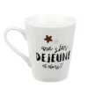 Gifi Mug en porcelaine Déjeuner de Star 27cl