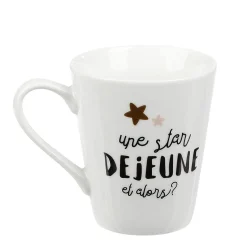 Gifi Mug en porcelaine Déjeuner de Star 27cl