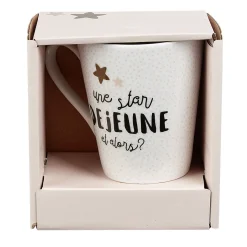 Gifi Mug en porcelaine Déjeuner de Star 27cl