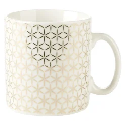 Gifi Mug en porcelaine motif étoiles dorées