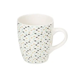 Gifi Mug en porcelaine motif triangle multicolore 33 cl