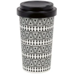 Gifi Mug imprimé avec couvercle uni 400 ml