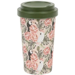 Gifi Mug imprimé avec couvercle uni 400 ml