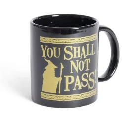 Gifi Mug Le Seigneur des Anneaux Vous ne passerez pas noir et doré 315ml