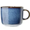 Gifi Mug émail porcelaine bleu 350ml Ø9,4xH8cm