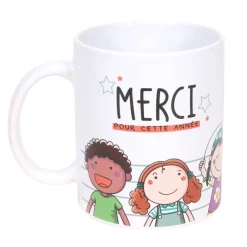 Gifi Mug merci Maîtresse avec inscription et enfants