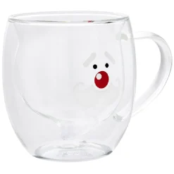 Gifi Mug Noël verre double paroi 30cl - 2 modèles
