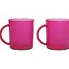 Gifi Mug plastique rose x2