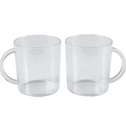 Gifi Mug plastique transparent x2