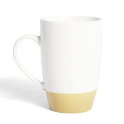 Gifi Mug porcelaine blanc et beige 500ml