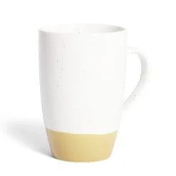 Gifi Mug porcelaine blanc et beige 500ml