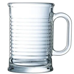 Gifi Mug transparent en verre trempé design conserve Luminarc 9 cl