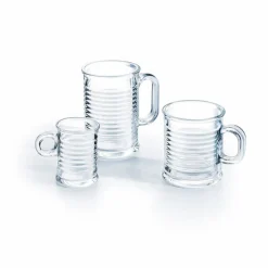 Gifi Mug transparent en verre trempé design conserve Luminarc 9 cl