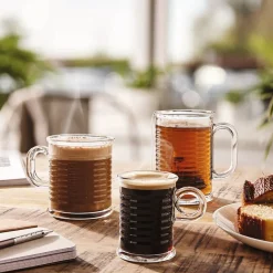 Gifi Mug transparent en verre trempé design conserve Luminarc 9 cl