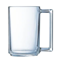 Gifi Mug transparent en verre trempé droit Luminarc 32 cl