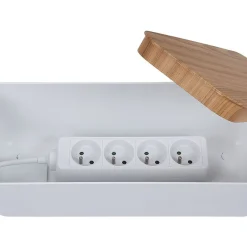 Gifi Accessoires Électriques^Multiprise 4 prises avec boîte de rangement