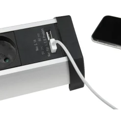 Gifi Accessoires Électriques^Multiprise 5 prises et 2 ports USB