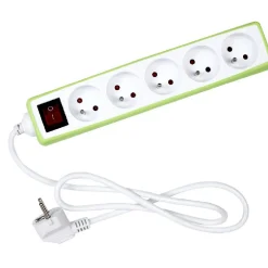 Gifi Accessoires Électriques^Multiprise avec housse silicone verte