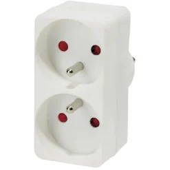 Gifi Accessoires Électriques^Multiprise duplite 2x16A blanc