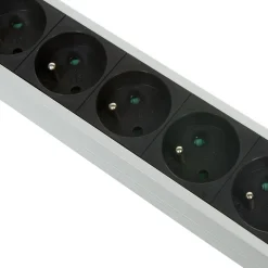 Gifi Accessoires Électriques^Multiprise parafoudre 6 prises et 2 usb noir