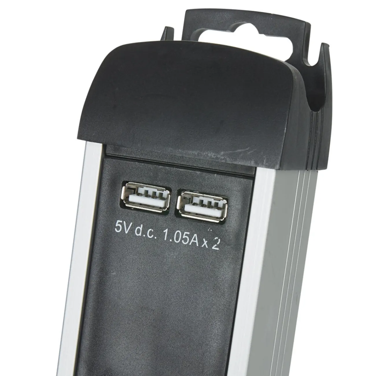 Gifi Accessoires Électriques^Multiprise parafoudre 6 prises et 2 usb noir