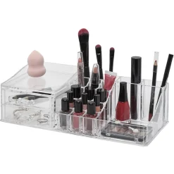 Gifi Beauté^Organisateur à maquillage 2 tiroirs et compartiments transparent