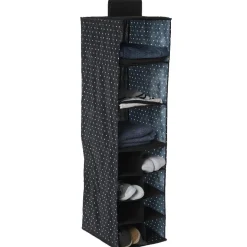 Gifi Rangement|Organisateur de penderie noir et blanc motif étoile