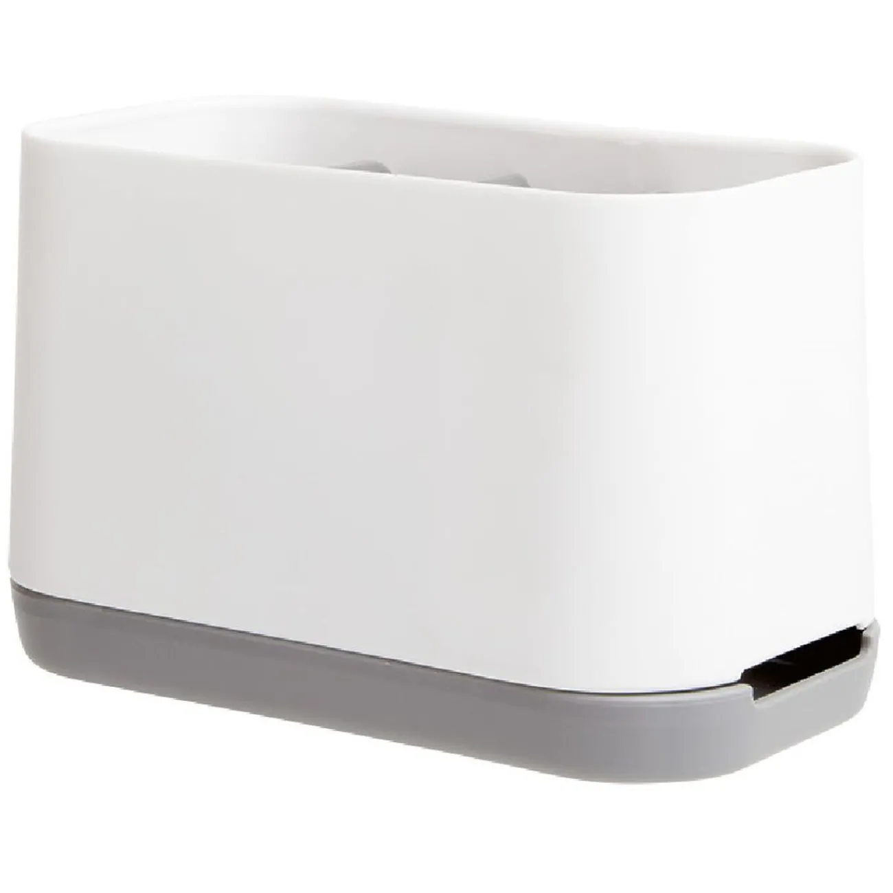 Gifi Aménagement Salle De Bain^Organisateur salle de bain avec compartiment amovible gris et blanc