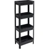 Gifi Rangement|Organiseur 4 niveaux noir