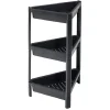 Gifi Rangement|Organiseur d'angle 3 niveaux noir