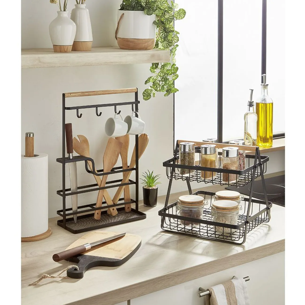 Gifi Organiseur de cuisine métal noir