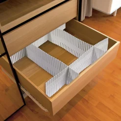 Gifi Rangement|Organiseur de tiroir blanc découpable x4