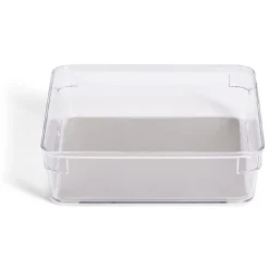 Gifi Rangement|Organiseur de tiroir plastique transparent 16,3x16,3xH.4,8cm