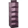 Gifi Rangement|Organiseur de vêtements 5 niveaux violet