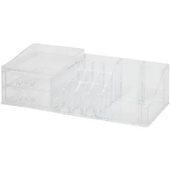 Gifi Beauté^Organiseur rangement cosmétique transparent 2 tiroirs