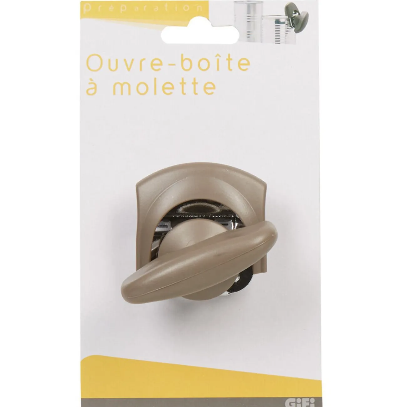 Gifi Ouvre-boîte à molette taupe