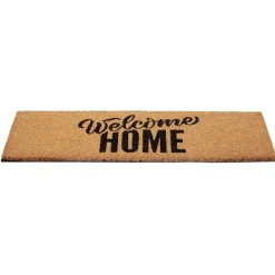 Gifi Nettoyage Et Entretien|Paillasson coco design Welcome Home noir marron 75x25 cm