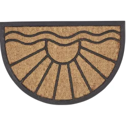 Gifi Nettoyage Et Entretien|Paillasson coco forme demi lune motif soleil