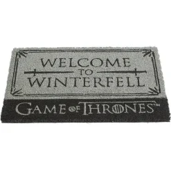 Gifi Nettoyage Et Entretien|Paillasson coco Games of Thrones Welcome to Winterfell gris et noir