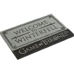 Gifi Nettoyage Et Entretien|Paillasson coco Games of Thrones Welcome to Winterfell gris et noir