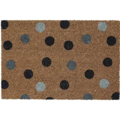 Gifi Nettoyage Et Entretien|Paillasson coco imprimé pois bleu