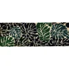 Gifi Nettoyage Et Entretien|Paillasson coco imprimé tropical feuille monstera vert noir