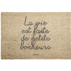 Gifi Nettoyage Et Entretien|Paillasson coco La vie est faite de petits bonheurs