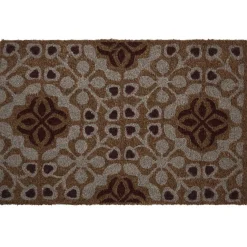 Gifi Nettoyage Et Entretien|Paillasson coco motif fleurs