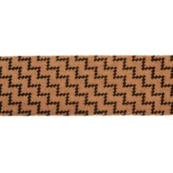 Gifi Nettoyage Et Entretien|Paillasson coco motif graphique noir marron 75x25 cm