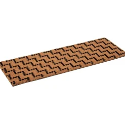 Gifi Nettoyage Et Entretien|Paillasson coco motif graphique noir marron 75x25 cm