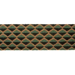 Gifi Nettoyage Et Entretien|Paillasson coco motif losanges noir gris 75x25 cm