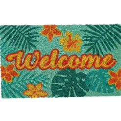 Gifi Nettoyage Et Entretien|Paillasson coco motifs feuilles et fleurs