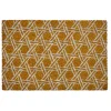 Gifi Nettoyage Et Entretien|Paillasson coco rectangulaire orange forme géométrique blanc